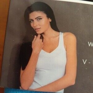 nwt new white and blue tank top. knit sleeveless shirt set small s